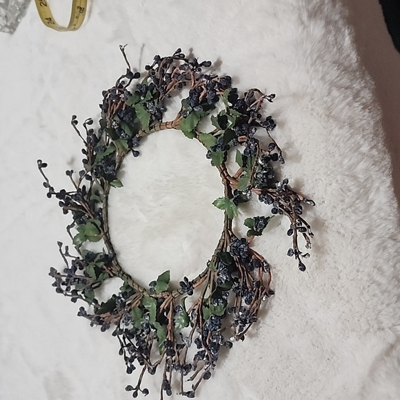 BLUEBERRY  WREATH -  OR -  CANDLE RING. - Picture 1 of 2